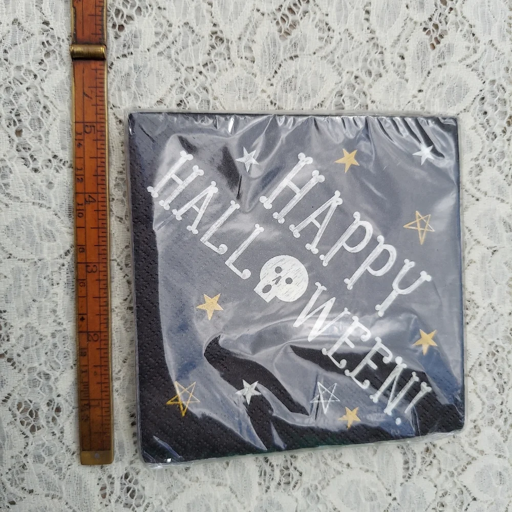 Two Packages Halloween Beverage Napkins